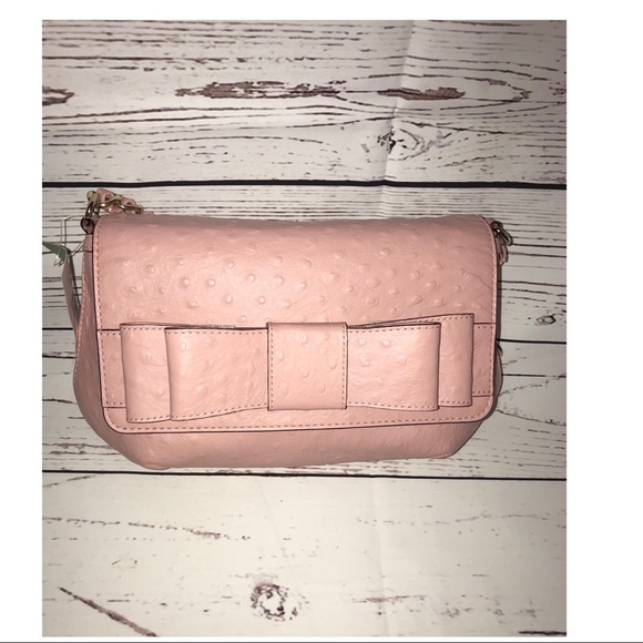 Kate Spade Joleen Charm City Ostrich Pink Bag - Picture 3 of 8